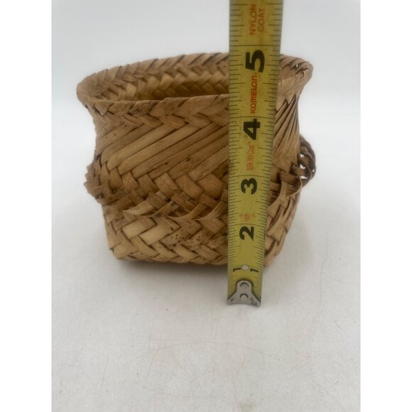 Handwoven Natural Straw Basket Home Decor Storage Or Gifts Rustic Charm Mexican - Picture 2 of 10